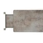 Varaschin Link moderner ausziehbarer Gartentisch, H 73,2 cm Viadurini