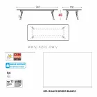 Varaschin Link-Gartentisch mit Teakholz Beinen, H 65 cm Viadurini