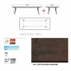 Varaschin Link-Gartentisch mit Teakholz Beinen, H 65 cm Viadurini