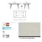 Varaschin Link-Gartentisch mit Teakholz Beinen, H 65 cm Viadurini