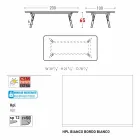 Varaschin Link-Gartentisch mit Teakholz Beinen, H 65 cm Viadurini