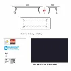 Varaschin Link-Gartentisch mit Teakholz Beinen, H 65 cm Viadurini