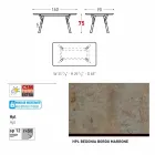 Varaschin Link-Fest Esstisch Garten oder in der Halle H 75 cm Viadurini