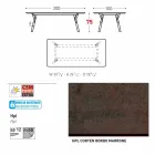 Varaschin Link-Fest Esstisch Garten oder in der Halle H 75 cm Viadurini