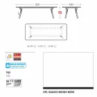 Varaschin Link-Fest Esstisch Garten oder in der Halle H 75 cm Viadurini