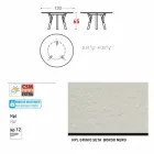 Varaschin Link Round Gartentisch mit Teak Beinen, H 65cm Viadurini