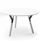 Varaschin Verbindungen Runder Tisch für Innen- / Außen-modernes Design, H 65 cm Viadurini