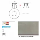 Varaschin verbindet Rundgartentisch mit Teak Beinen, H 75cm Viadurini