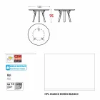 Varaschin verbindet Rundgartentisch mit Teak Beinen, H 75cm Viadurini