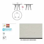 Varaschin verbindet Rundgartentisch mit Teak Beinen, H 75cm Viadurini