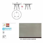 Varaschin verbindet Rundgartentisch mit Teak Beinen, H 75cm Viadurini