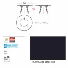 Varaschin verbindet Rundgartentisch mit Teak Beinen, H 75cm Viadurini