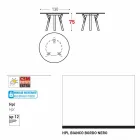 Varaschin verbindet Rundgartentisch mit Teak Beinen, H 75cm Viadurini