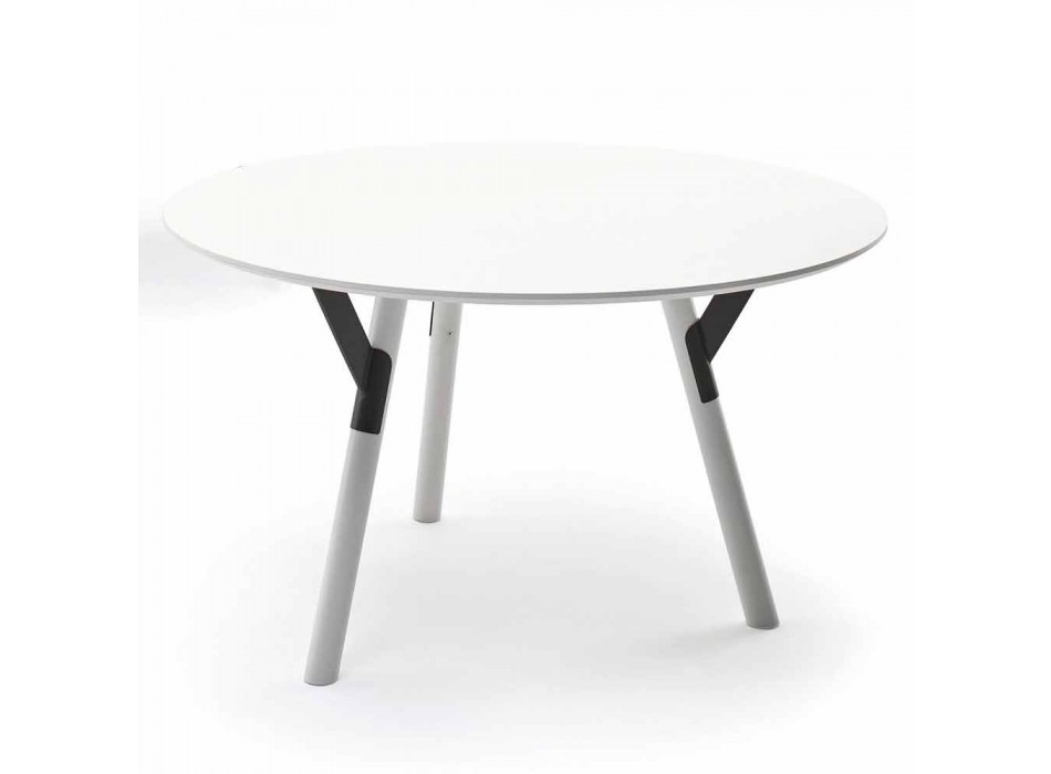 Varaschin Verbindungen Runder Tisch modernes Design Garten, H 75 cm Viadurini
