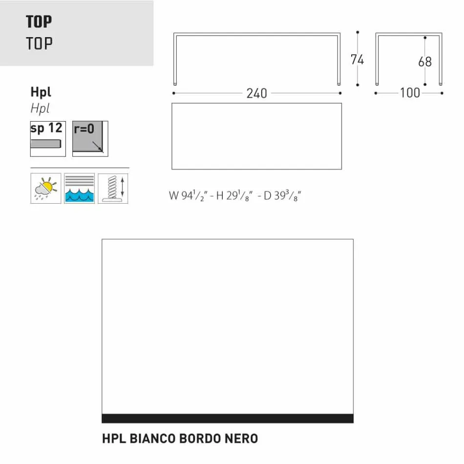 Varaschin Victor Tisch für den Innen-und Garten speisen, modernes Design Viadurini