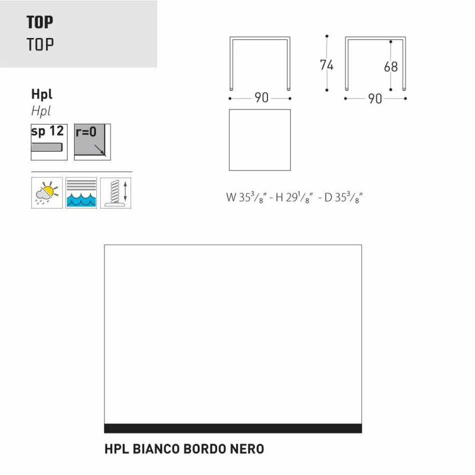 Varaschin Victor Tisch für den Innen-und Garten speisen, modernes Design Viadurini