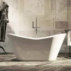 Moderne freistehende Designbadewanne hergestellt in Italy Ragusa Viadurini