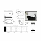 Bad-Design lackiert Gusseisen Alte freistehend Viadurini