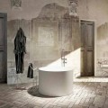 Design freistehende Rundbadewanne in Italien hergestellt Cremona