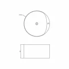 Runde freistehende Design-Badewanne aus italienischem Cremona Viadurini