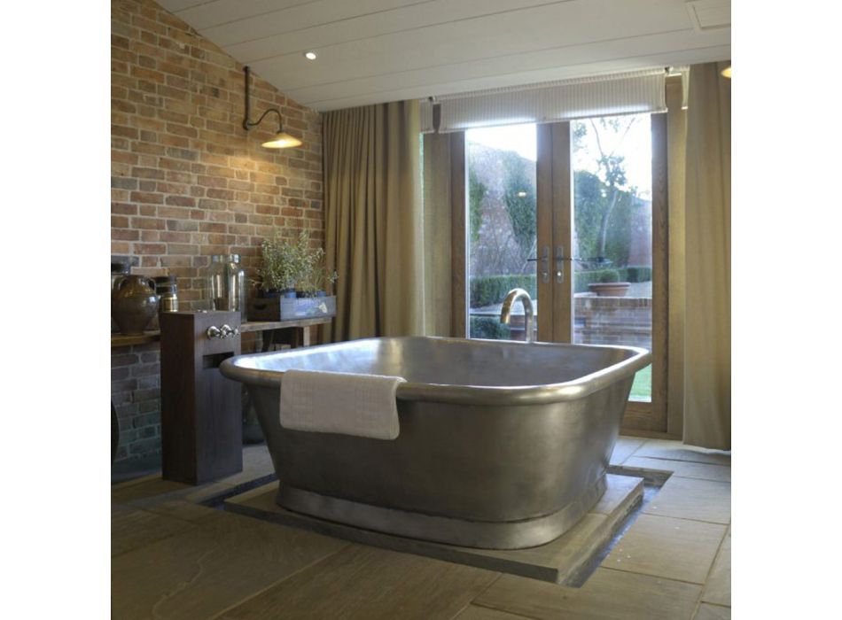 Badewanne freistehend aus Kupfer in modernem Design Annie Viadurini