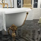 Freistehende Badewanne im klassischen Design, hergestellt in Italien, Fregona Viadurini