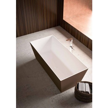 Freistehende Badewanne, zweifarbig glänzendes Äußeres oder Matt - Filo