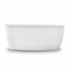 Freistehende Badewanne, Design Solid Surface Glossy / Matte - Veil Viadurini