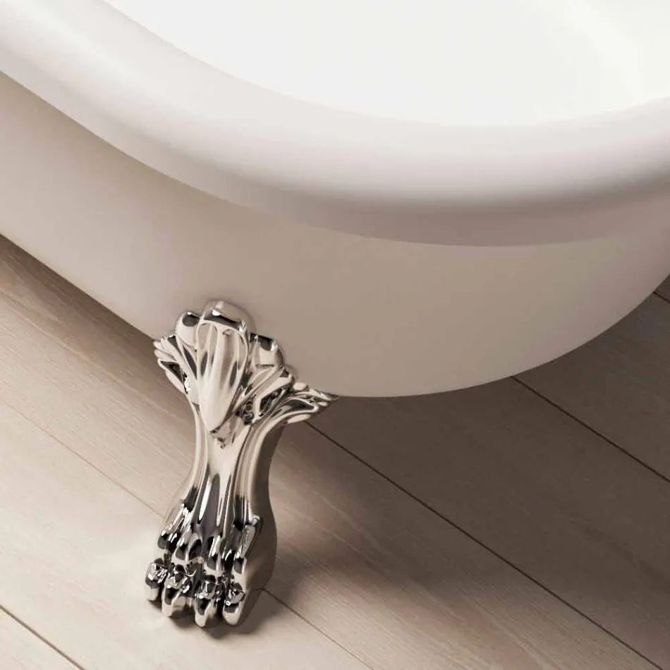 Design freistehende Badewanne, Füße in verchromter Ausführung - Frei Viadurini