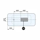 Freistehendes Badezimmer in modernem Design, glänzend weiß oder matt Viadurini