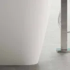 Freistehendes Badezimmer in modernem Design, glänzend weiß oder matt Viadurini