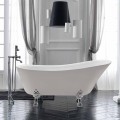 Weiße 1700x720 mm freistehende Badewanne aus weißem Acryl