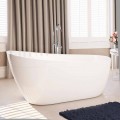 Moderne freistehende Badewanne aus weißem Acryl 1730x775 mm Abbie