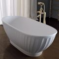 Badewanne mit fester Oberfläche und mattweißer Außenseite, hergestellt in Italien – Ross