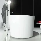 Freistehende Badewanne im Monoblock-Design, hergestellt in Italien, Dongo Viadurini