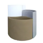 Modulare Vasen aus farbigem Polyethylen Made in Italy 3 Stück - Blumen Viadurini