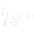 Modulare Vasen aus farbigem Polyethylen Made in Italy 3 Stück - Blumen Viadurini