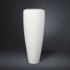 Hohe Artisan Vase aus mattweißer Keramik Made in Italy - Capuano Viadurini