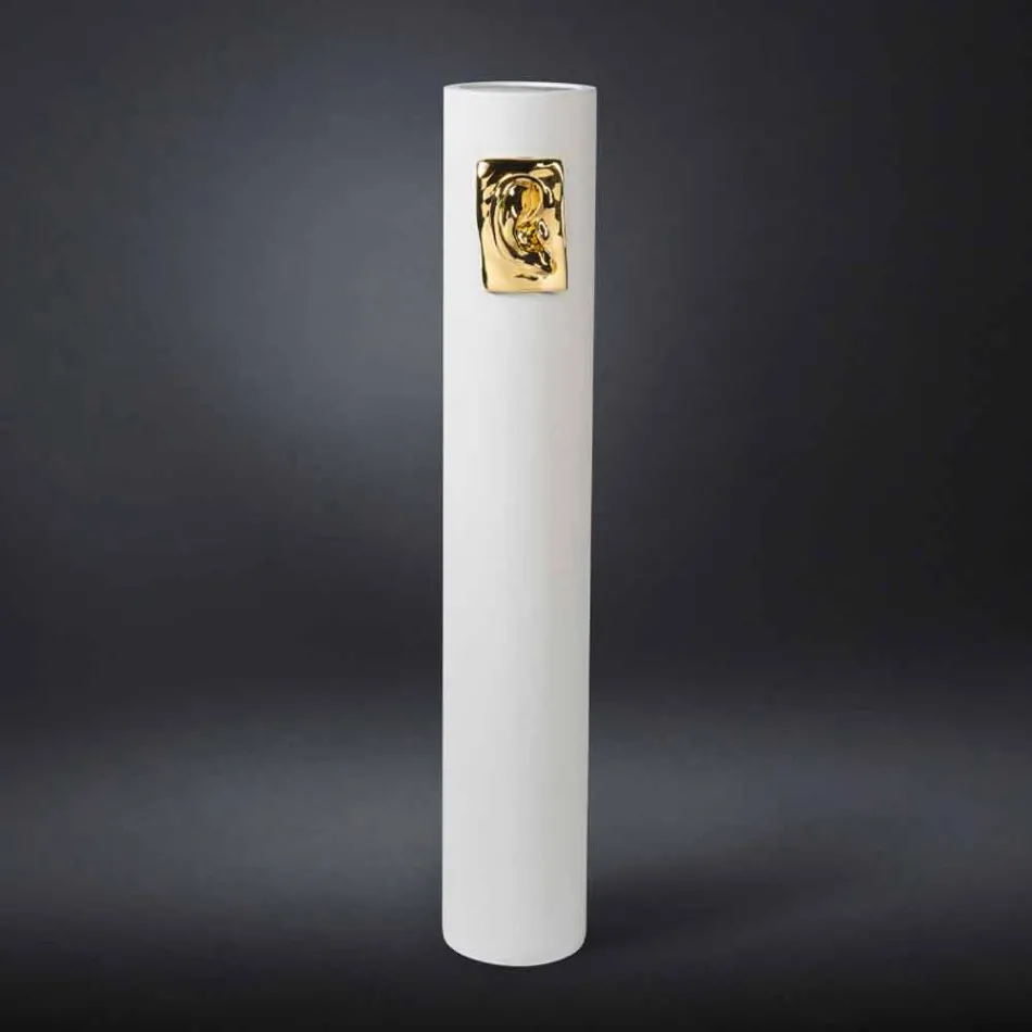 Hohe Artisan Vase aus farbiger Keramik Made in Italy - Monte Viadurini