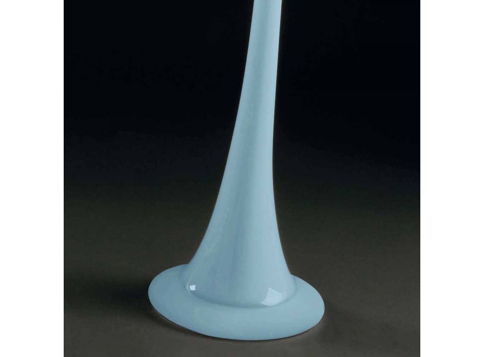 Hohe Indoor-Vase aus farbigem Glas Modernes Design Made in Italy - Elviro Viadurini