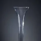 Hohe Indoor-Vase aus transparentem und weißem Glas Made in Italy - Ludovico Viadurini