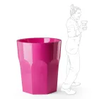 Hohe dekorative Vase in Glasform aus Polyethylen, hergestellt in Italien – Pucca Viadurini
