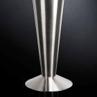Hohe dekorative Vase aus satiniertem Stahl Made in Italy Fine - Vesper Viadurini