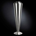 Hohe dekorative Vase aus satiniertem Stahl Made in Italy Fine - Vesper