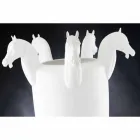 Hohe Indoor-Vase aus weißer Keramik oder glänzendem Gold Made in Italy - Jacky Viadurini