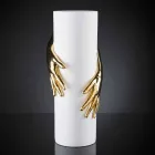 Hohe Keramikvase für den Innenbereich, handgefertigt in Italien - Monte Viadurini