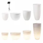 Vase mit LED- oder Solarbeleuchtung Modernes Design in verschiedenen Größen - Svasostar Viadurini