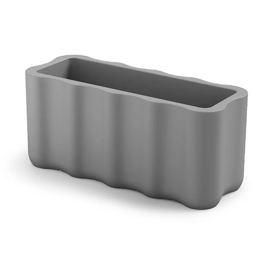 Außenvase aus farbigem Polyethylen Made in Italy - Messy Viadurini