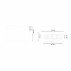 Innen- oder Außenvase, Kunststoff-Pflanzgefäß 3 Dimensionen - Pandora von Myyour Viadurini