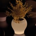 Gartenvase aus Alabaster-Polyethylen, hergestellt in Italien - Selva